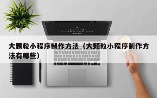 舟山大颗粒小程序制作方法（大颗粒小程序制作方法有哪些）
