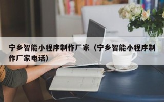 舟山宁乡智能小程序制作厂家（宁乡智能小程序制作厂家电话）